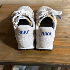 Nike White and Blue Athletic Shoes